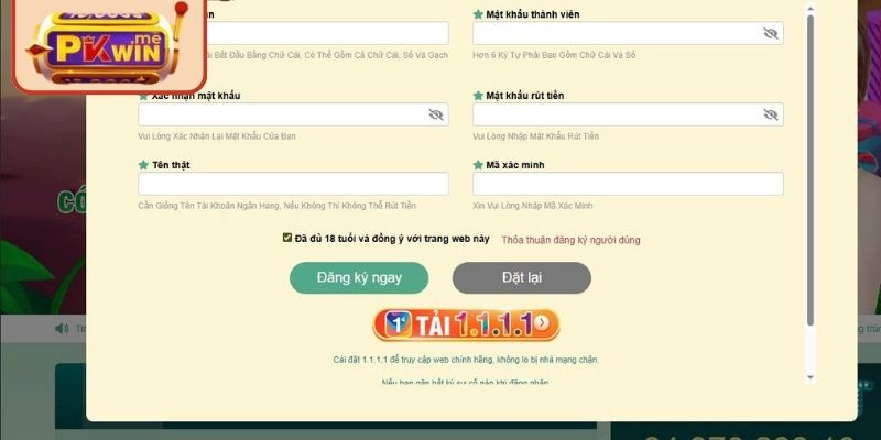 Đăng Ký PKwin 2 Chi tiết quy trình đăng ký PKWIN cho hội viên