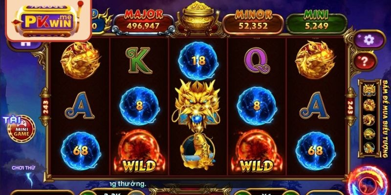 Kho Báu Tứ Linh PKWIN Hấp Dẫn Với Trải Nghiệm Độc Đáo 2 Hệ thống quay thưởng rõ ràng trong trò chơi